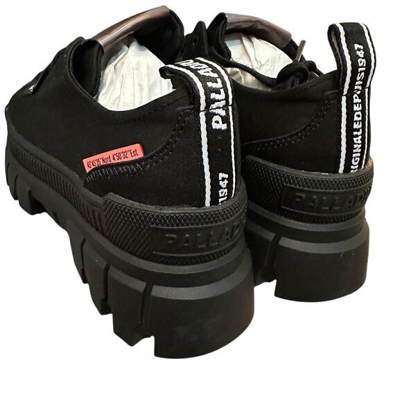 Palladium Revolt Lo TX Women’s Platform Sneakers Black Size 9 | Chunky Lug Sole - Picture 2 of 7
